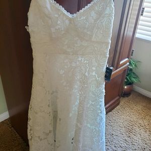 Lulu's Nora Lee sleevless lace midi dress